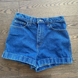 American apparel Jean shorts dark was size 28